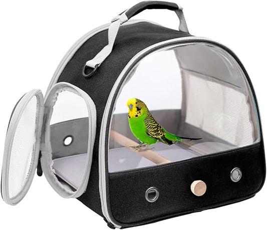 Bird Travel Carrier, Portable Small Bird Parrot Parakeet Carrier by halinfer