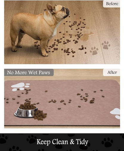 Pet Feeding Mat-Absorbent Dog Mat - Image 3