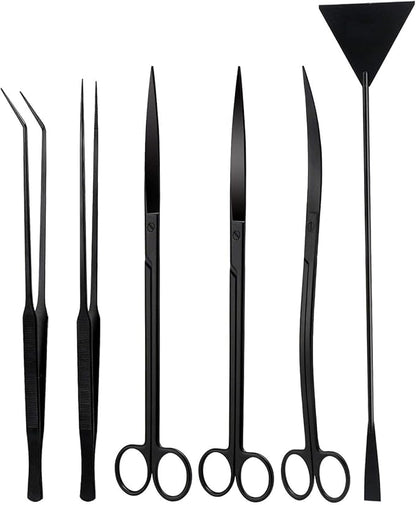 Segarty Aquarium Tools, 6 in 1 Stainless Steel Aquatic Plant Tweezers Scissor by Segarty