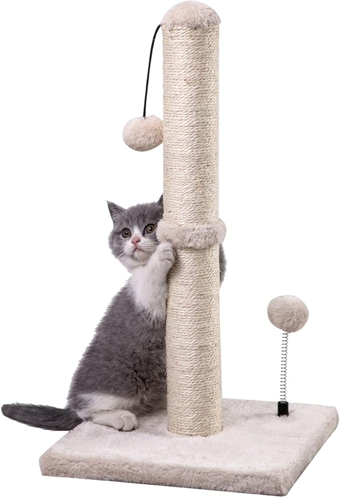 MECOOL Cat Scratching Post Premium Basics Kitten Scratcher Sisal Scratch Posts by MECOOL