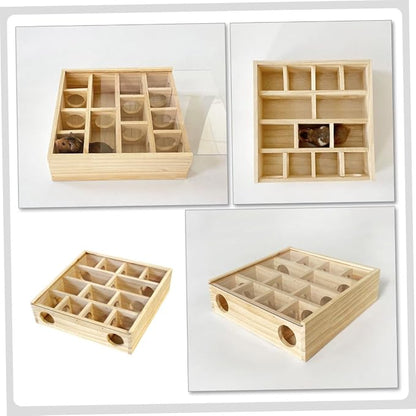 POPETPOP Wooden Hamster Maze Interactive Household - Image 4