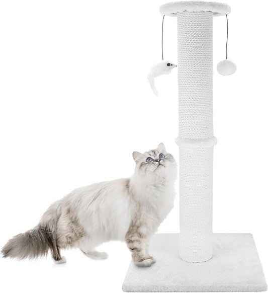 Cat Scratching Post 34 Inches Heavy Duty and Thicker Cat Scratching Post Sisal by Ahomdoo