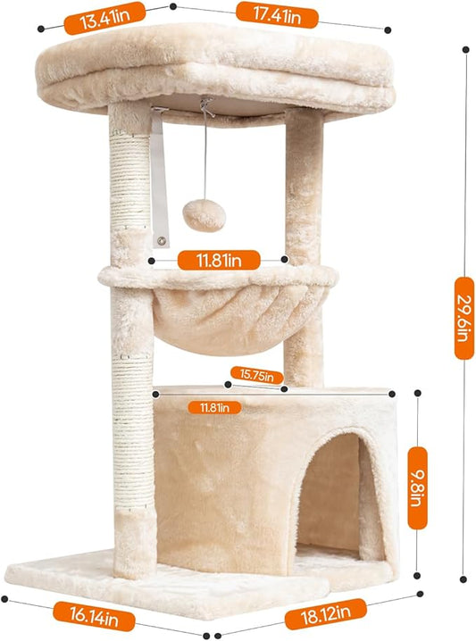 SYANDLVY Small Cat Tree for Indoor Cats, Kittens Condo - Image 2