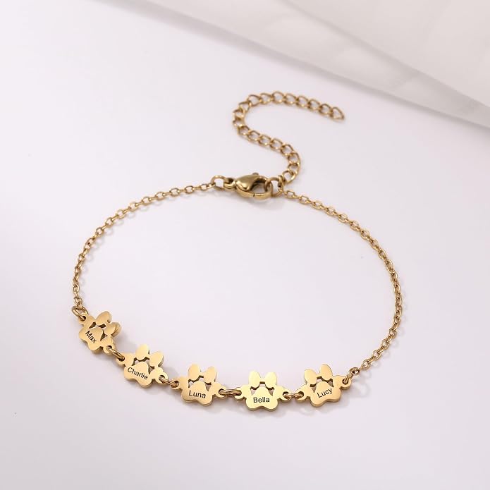MeMeDIY Personalized Paw Print Bracelet - Image 2