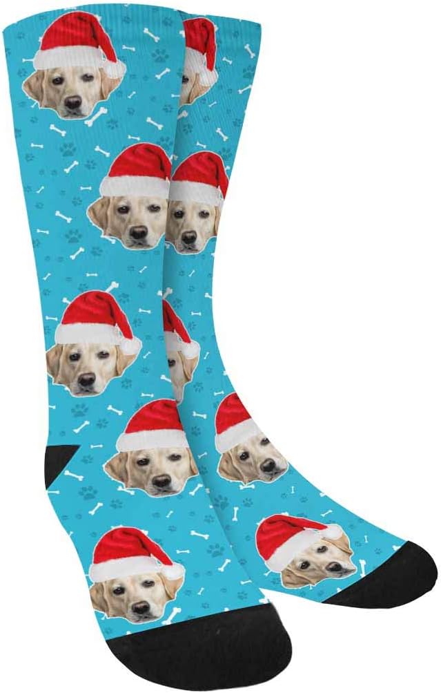Custom Face Socks, Personalized Dog Lover Pet Photo Picture on Socks Unisex by Enjoy-yjl