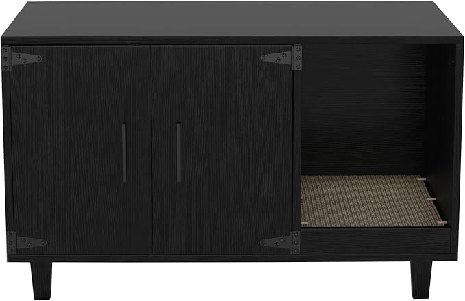 GDLF Modern Wood Pet Crate Cat Washroom Hidden Litter Box Enclosure Furniture - Image 6