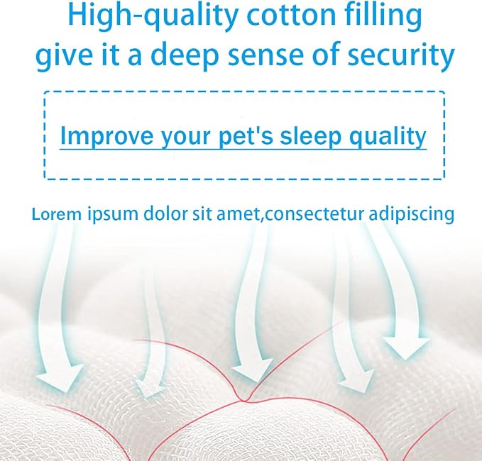 Original Calming Donut Dog and Cat Bed in Shag Fur, Dog Beds - Image 2