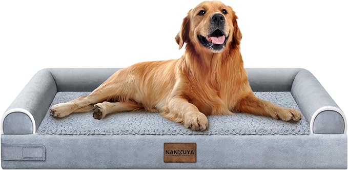 Large Dog Bed Orthopedic Washable: Beds Bolster XL Bed Big XLarge Dogs Memory by Nanuya
