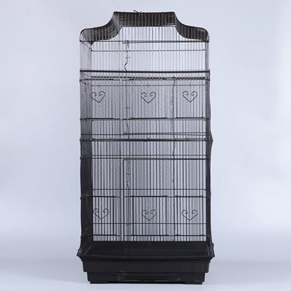 Bird Cage Seed Catcher, Large Airy Gauze Bird Cage Cover Guard, Adjustable - Image 6