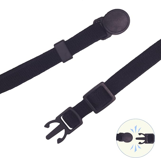 Breakaway Cat Collar with Bell, Safety Buckle Kitten Collar, Elastic Strech - Image 2