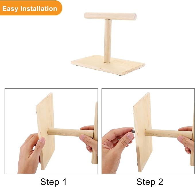 Bird Perch Stand, Bird Training Portable Tabletop Platform, Parrot Bird Cage - Image 6