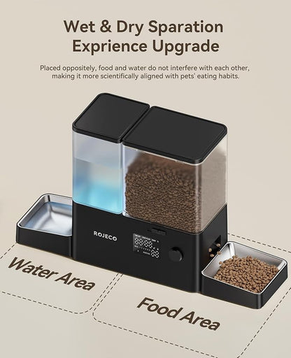 Rojeco 36Cups/8.5L Pet Automatic Cat Feeder and Gravity Water Dispenser - Image 3