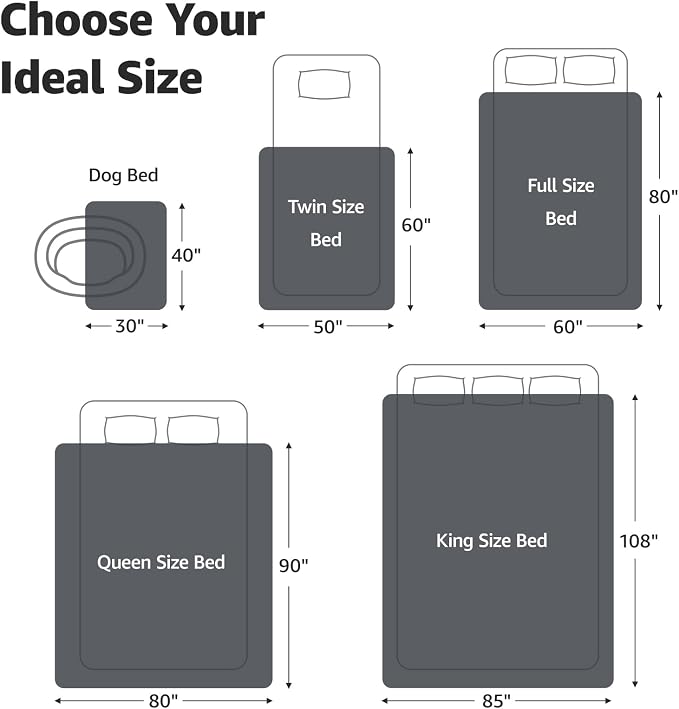 LOOBANI Waterproof Blanket for Bed: Reversible Soft Flannel King Size Bed - Image 4