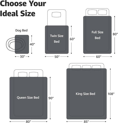 LOOBANI Waterproof Blanket for Bed: Reversible Soft Flannel King Size Bed - Image 4