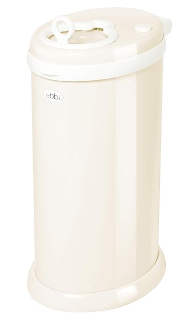 Ubbi Stainless Steel Diaper Pail, Odor Locking, No Special Bag Required by Ubbi