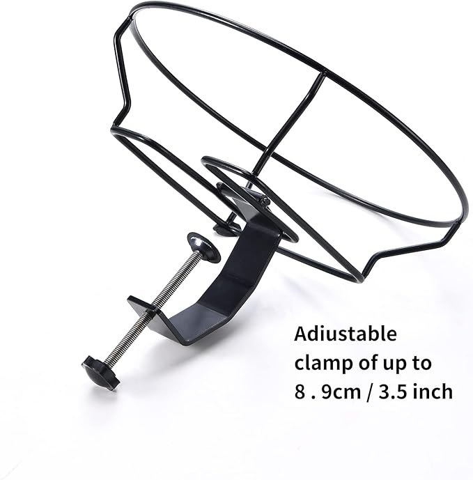 Bird Bath Deck Mounted 12 Inches, Deck Adjustable Steel Clamp 3.5 Inches - Image 3