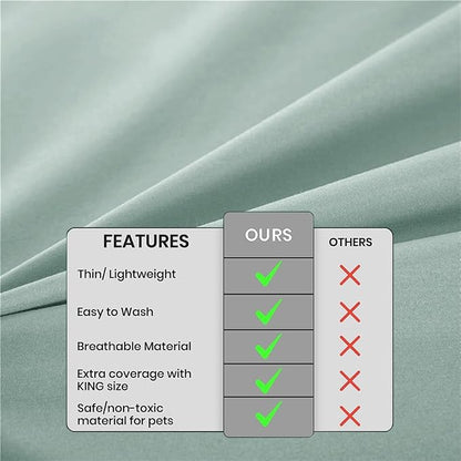 DUJUIKE Waterproof Bed Cover for Dog and Cats, Pet Hair Resistant Bed Sheet - Image 4