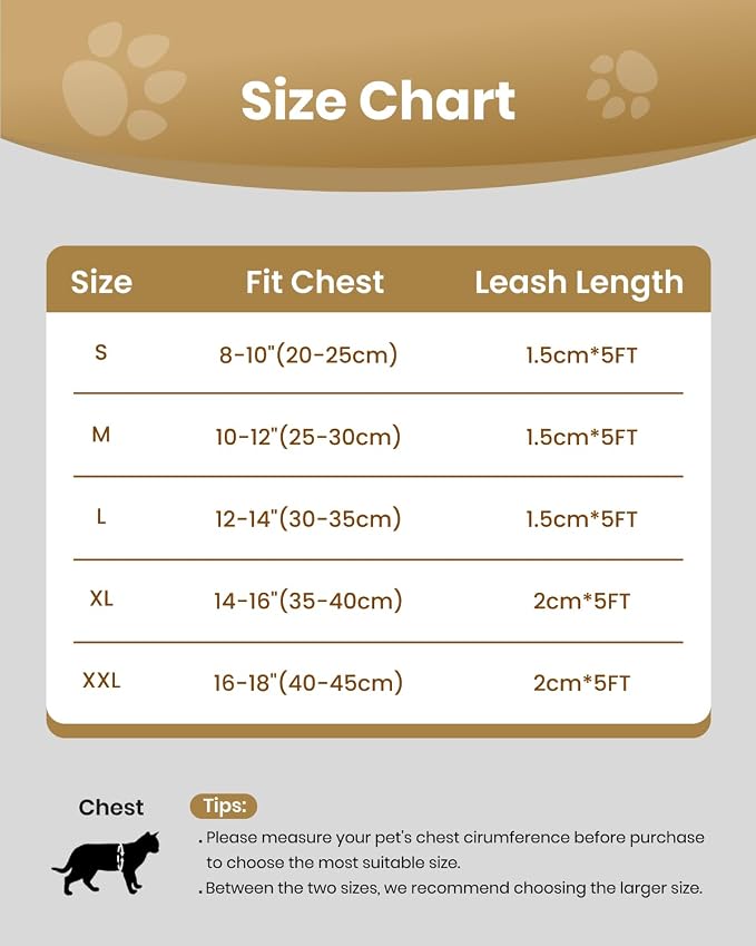 FAYOGOO Cat Harness and Leash Set - Image 6