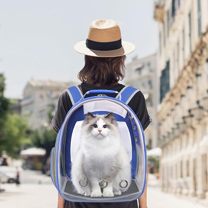 Pet Backpack Carrier, Bubble Backpack Cat Carrier, Pets and Small Dogs - Image 3