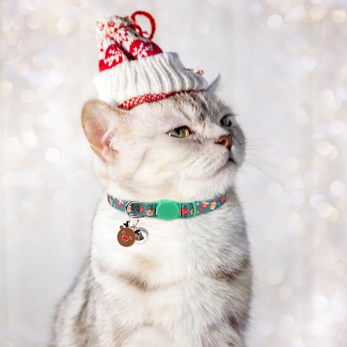 3 Pack Christmas Cat Collars Breakaway - Image 4