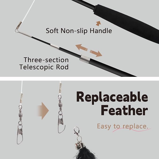 SONGWAY Cat Wand Toys for Indoor Cats - Image 5
