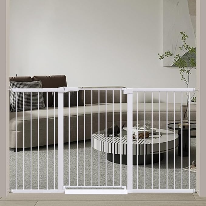 Fairy Baby 38" Extra Tall Baby Gate, 65.4"-70.8" Extra Wide Long Pet Gate by FairyBaby