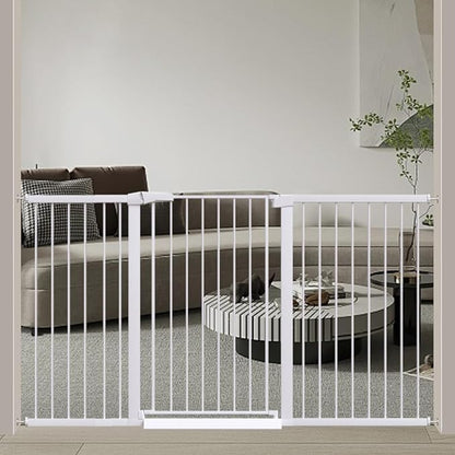 Fairy Baby 38" Extra Tall Baby Gate, 65.4"-70.8" Extra Wide Long Pet Gate by FairyBaby