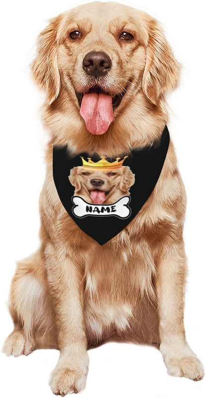 Custom Dog Bandana for Cat Dog Pet Add Your Design Personalized Neckwear - Image 2