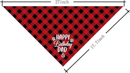 Dog Bandana for Happy Birthday Dad - Image 2
