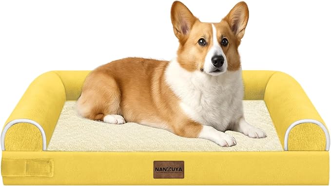 Medium Large Dog Bed Orthopedic Washable: Beds Bolster Medium Large Sized Dog by Nanuya