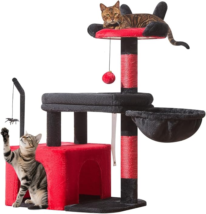 Taoqimiao MS043BR Cat Tree, 32.2-Inch Cat Tower - Image 8
