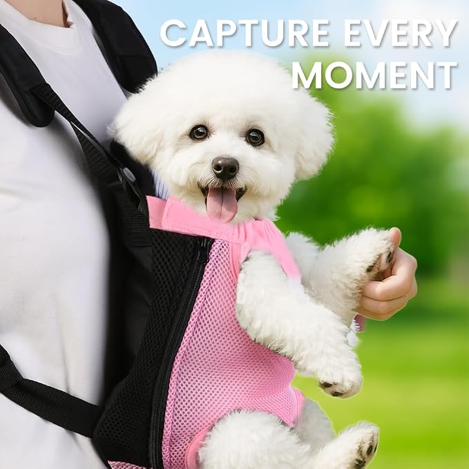 Mosago Dog Backpack Carrier, Thick Straps & Cushion, Pet Sling Front Backpacks - Image 7