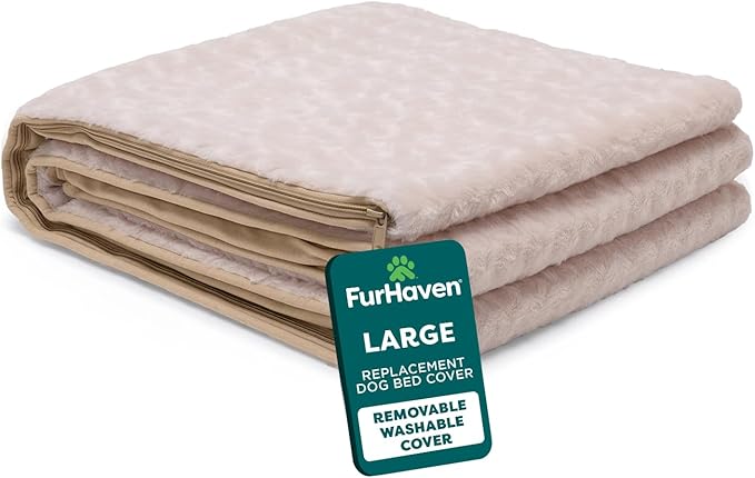 FurHaven Replacement Dog Bed Cover, Contour Luxe Lounger Design, Soft & by FurHaven
