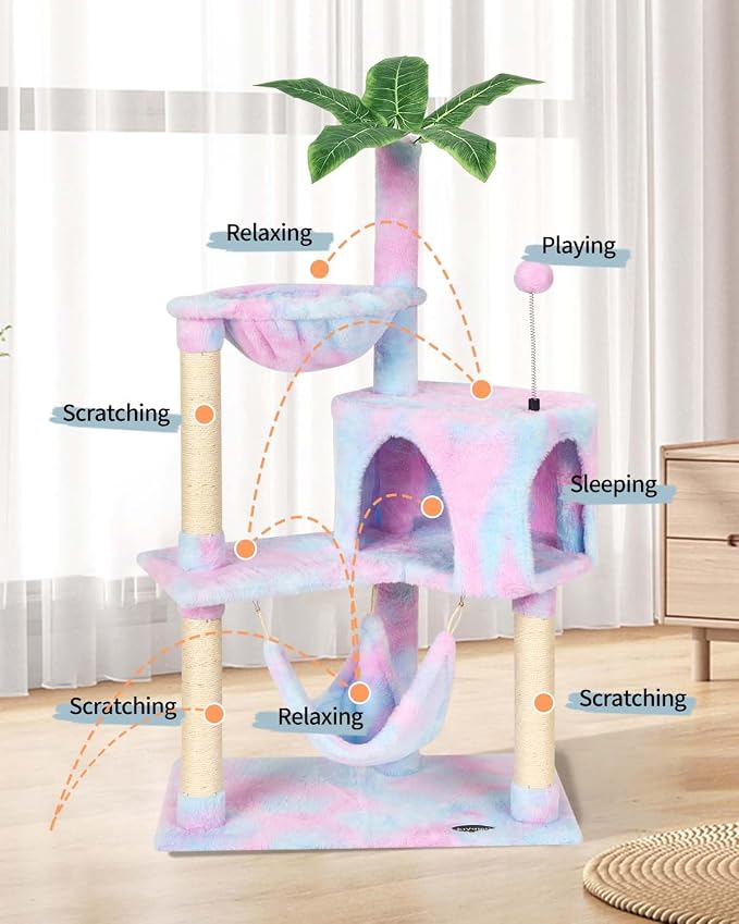 KIYUMI Cat Tree Cat Tower Condo - Image 2