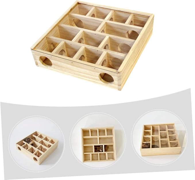 POPETPOP Wooden Hamster Maze Interactive Household - Image 9