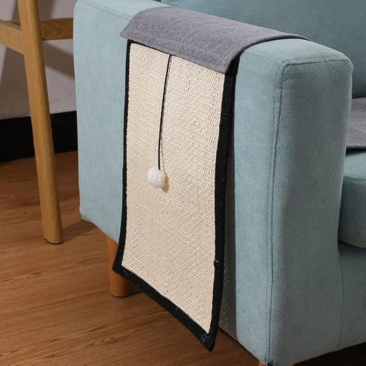 HAOZAIKEJI Cat Scratcher Mat Sofa Protector Natural Sisal Cat Scratching Mat by Unknown
