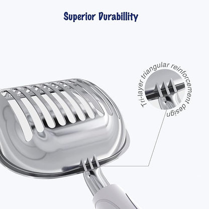 WePet Cat Litter Scoop, Aluminum Alloy Sifter, Kitty Metal Scooper, Deep Shovel - Image 3
