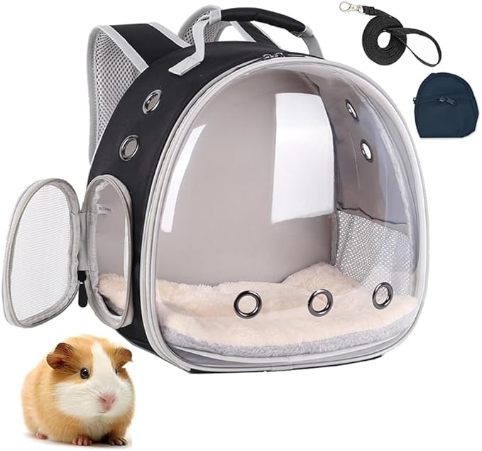 Portable Small Animal Backpack Travel Breathable Pet Carrier Bag Cages by LightUpYourPetsLife