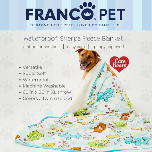 Franco Pet Care Bears XL Oversized Super Soft Cozy Waterproof Sherpa-Backed - Image 2
