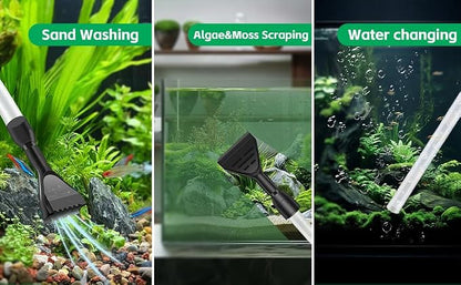 Aquarium Gravel Cleaner, Fish Tank Cleaner, Manual Vacuum Water Changer - Image 8