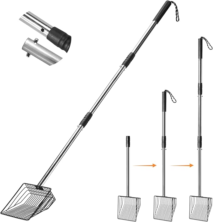 Cat Litter Scoop 43 inch Metal Litter Scooper by PETOCAT