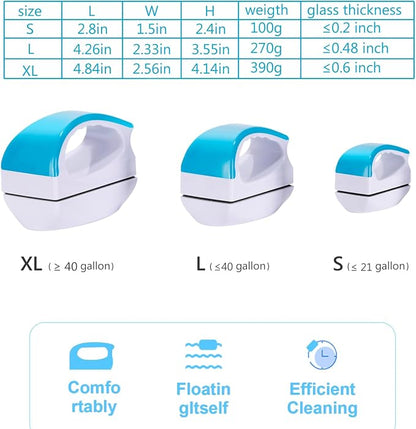 Magnetic Aquarium Fish Tank Glass Algae scrapers Glass Cleaner Scrubber Clean - Image 8