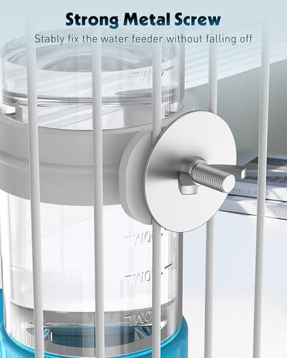 Pawfly Bird Water Dispenser, Automatic Water Feeder, Plastic Bird Cage Dispenser - Image 3