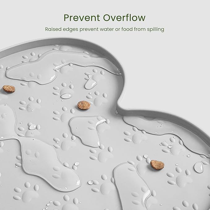 Dog Food Mat Anti-Slip Silicone Dog Bowl Mat Thicker Pet Placemat Waterproof - Image 5