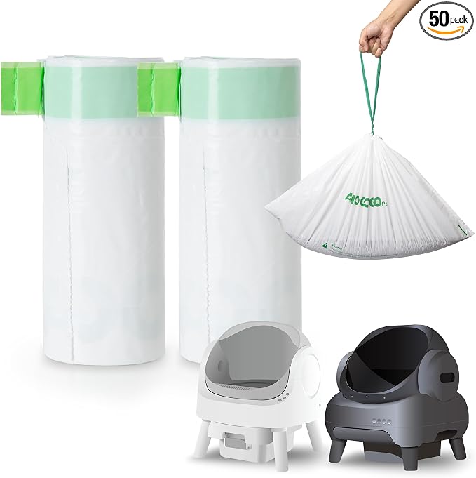 50 Pack Litter Bags, Compatible by AMOGOGOPET