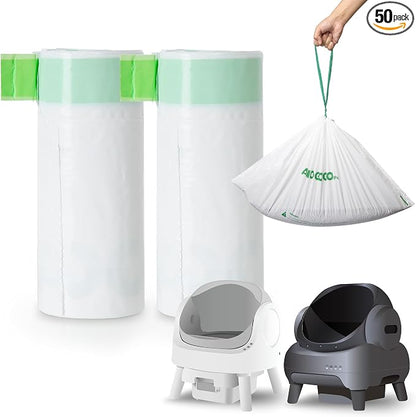 50 Pack Litter Bags, Compatible by AMOGOGOPET