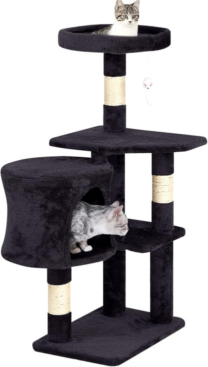 BestPet | 36" Cat Tree Tower | Dark Gray | Sturdy Multi-Level Cat Tree by BestPet