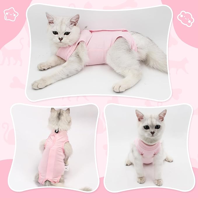 Cat Recovery Suit for Abdominal Wounds or Skin Diseases, Cat Onesie for Cats - Image 5