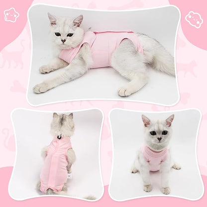 Cat Recovery Suit for Abdominal Wounds or Skin Diseases, Cat Onesie for Cats - Image 5