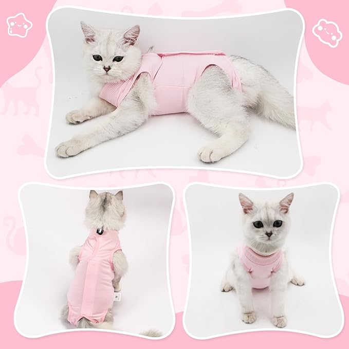 Cat Recovery Suit for Abdominal Wounds or Skin Diseases, Cat Onesie for Cats - Image 5